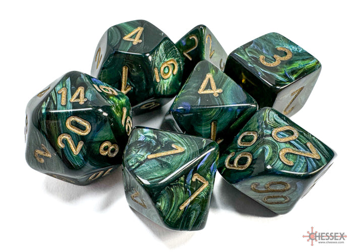 Chessex Scarab Polyhedral 7-die Set - More Variants