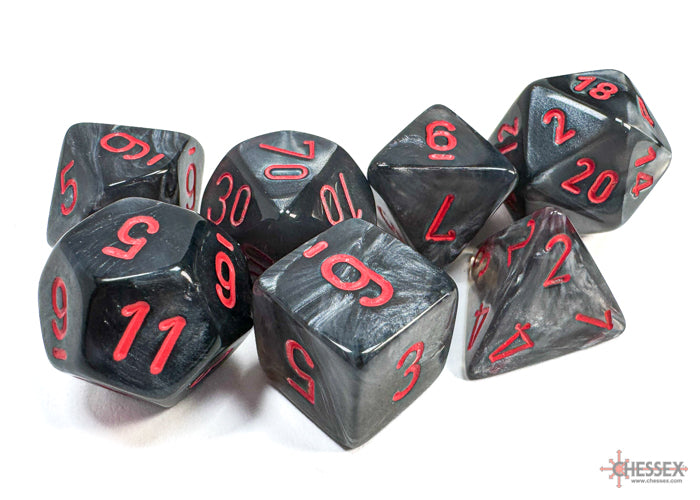 Chessex Velvet Polyhedral 7-die Set - More Variants
