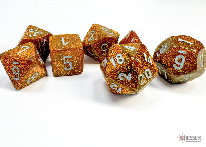 Chessex Glitter Polyhedral 7-die Set - More Variants