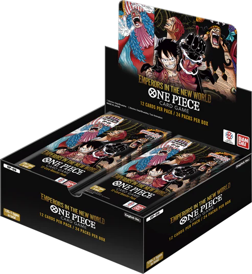 One Piece Card Game OP09 -The Four Emperors Booster Display