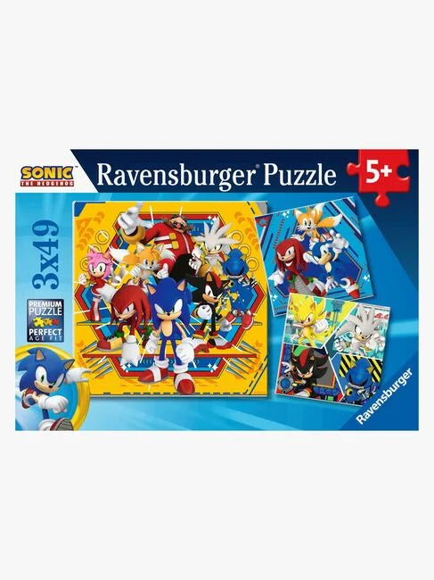 Ravensburger - Sonic the Hedgehog - 3x49 Pieces Jigsaw Puzzle