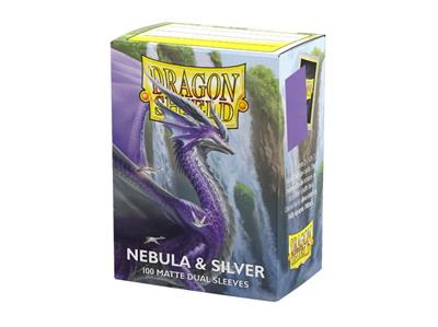 Dragon Shield - 100 Dual Mattte - Nebula & Silver