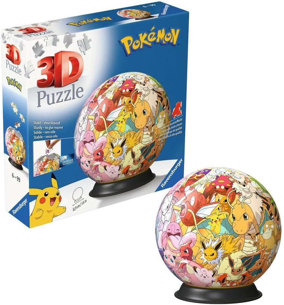 3D Puzzle-Ball Pokémon Kanto Region, 73 Pcs. - 6+ years