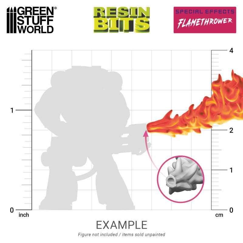 Flamethrower Effect - 3D printed set - Green Stuff World