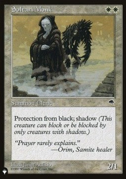 Soltari Monk - The List (Uncommon)