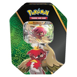 Divergent Powers Tins: Hisuian Decidueye V Tin (EU Version) - Pokémon Products