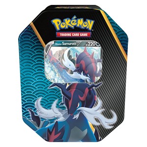 Divergent Powers Tins: Hisuian Samurott V Tin (EU Version) - Pokémon Products