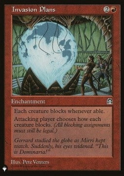 Invasion Plans - The List (Rare)