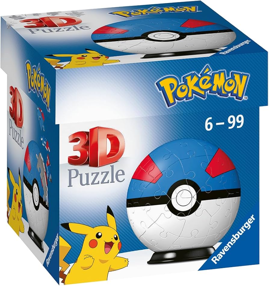 Ravensburger Pokemon Mega Ball - 3D Jigsaw Puzzle (55 Pcs.) 6+ Years