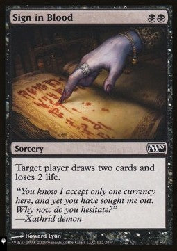 Sign in Blood - Mystery Booster 2: Reprints from Across Magic's History (Common)