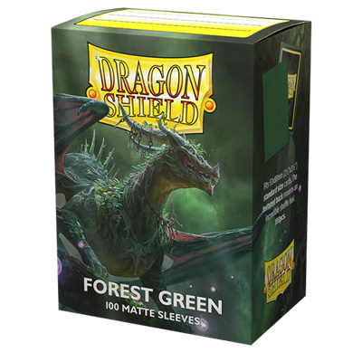 Dragon Shield Standard size Matte Sleeves - Forest Green