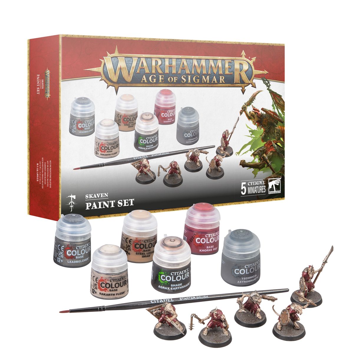 Age of Sigmar - Skaven Paint Set (gammel stregkode)