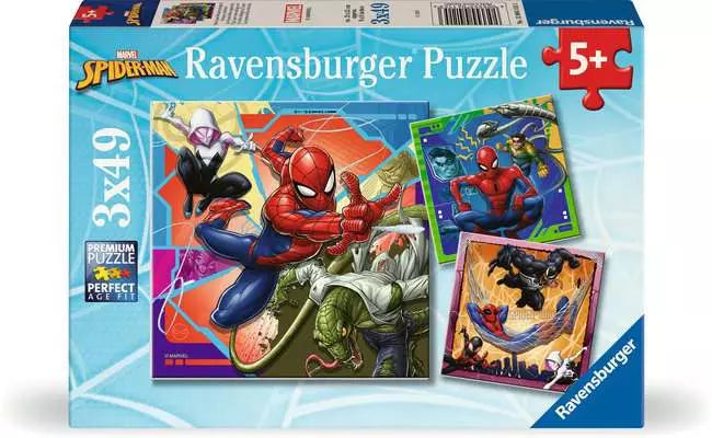 Ravensburger - Marvel: Spider-Man - 3x49 Pieces Jigsaw Puzzle