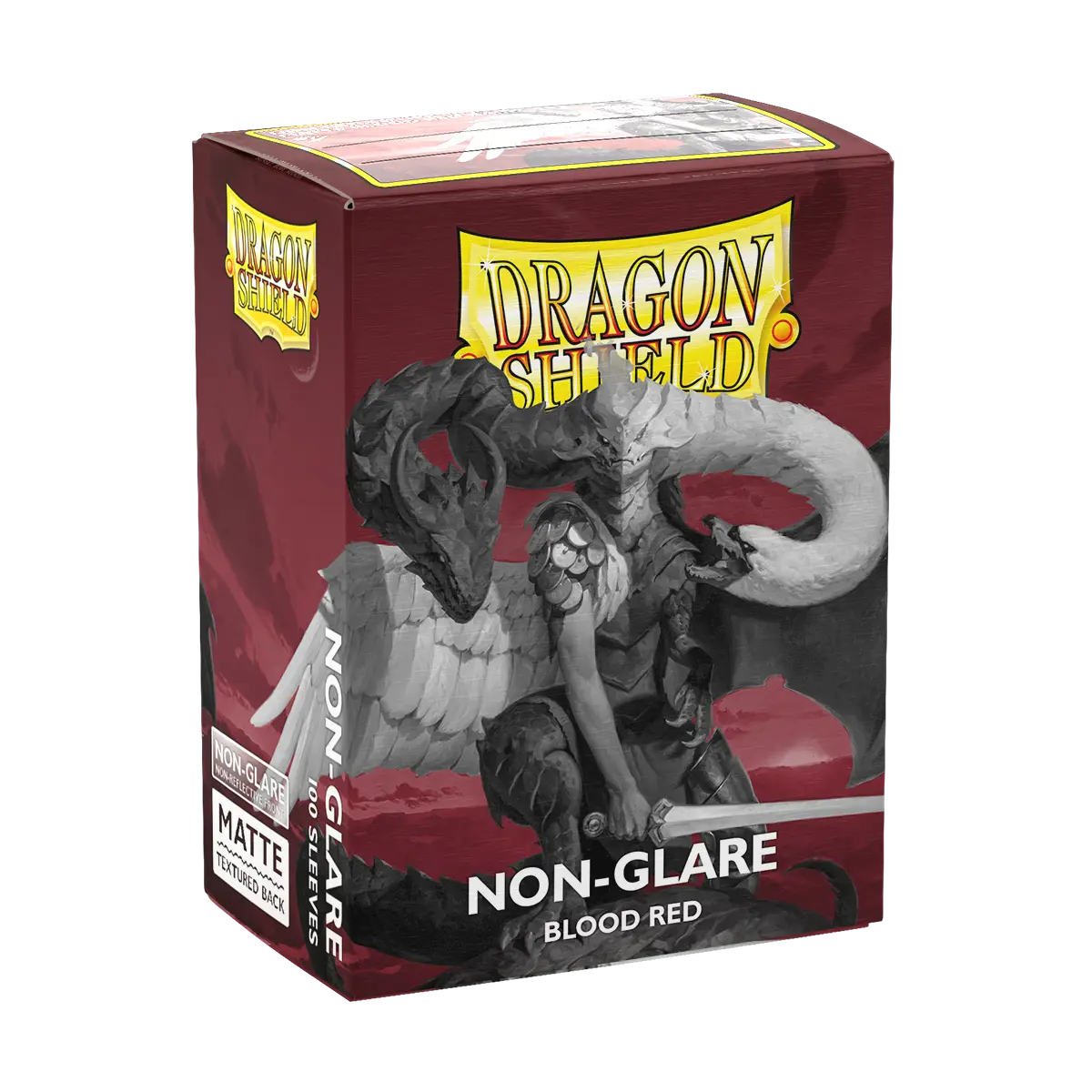 Dragon Shield 100 Matte Non-Glare Sleeves - Blood Red