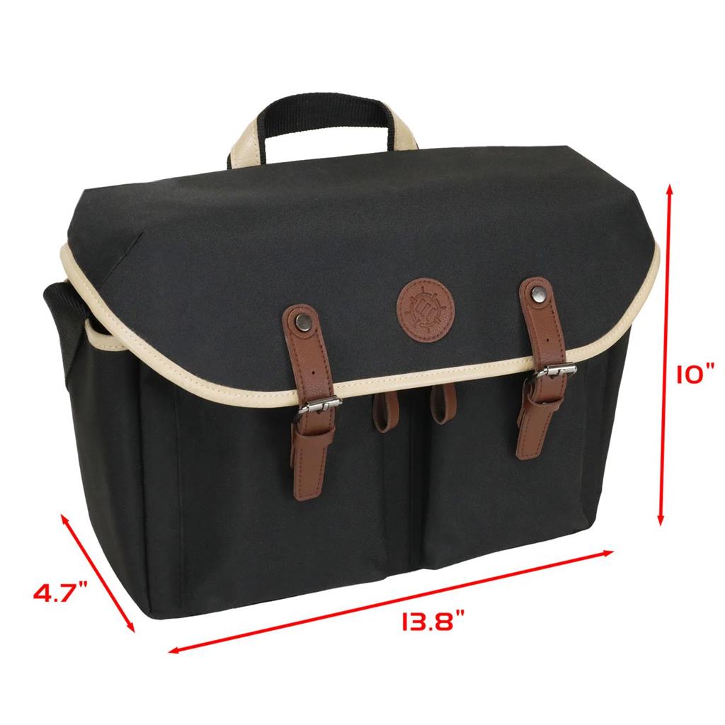 ENHANCE Designer Edition DnD Bag - Stylish RPG Player's Messenger Bag (Black)