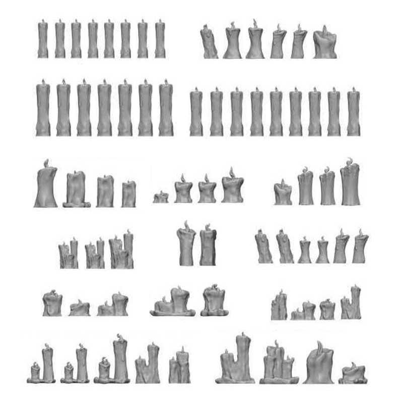 Resin Bits - Miscallenous: Candles - 70 Units - Green Stuff World