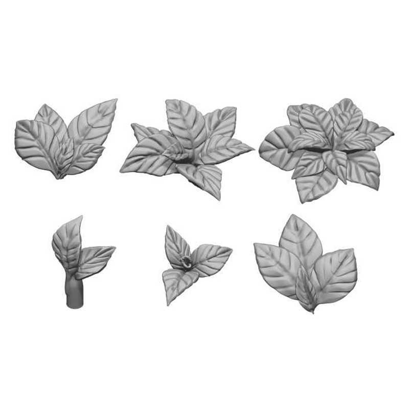 Resin Bits - Plants: Large Leaves - 30 Units - Green Stuff World