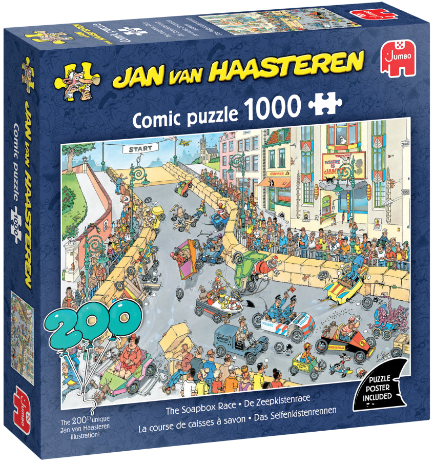 Jan van Haasteren - The Soapbox Race (1000 pcs.) - Jumbo Jigsaw puzzle