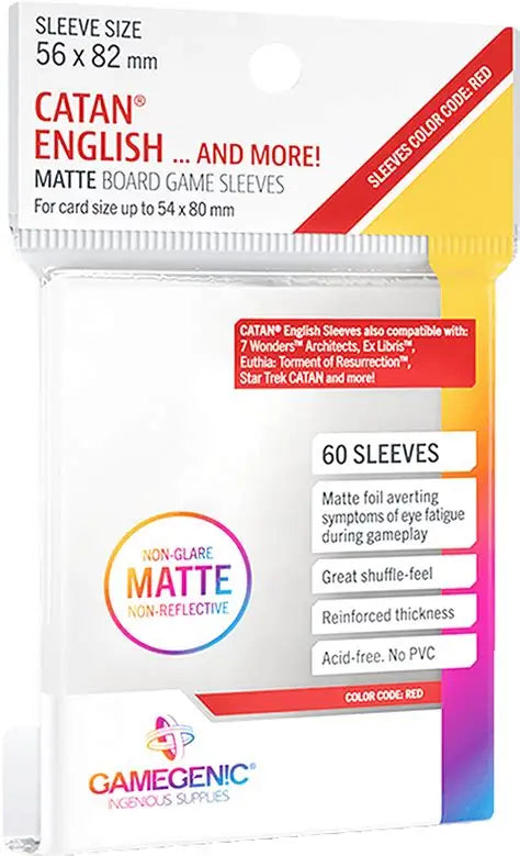 Gamegenic: Catan Matte Board Game Sleeves (60)