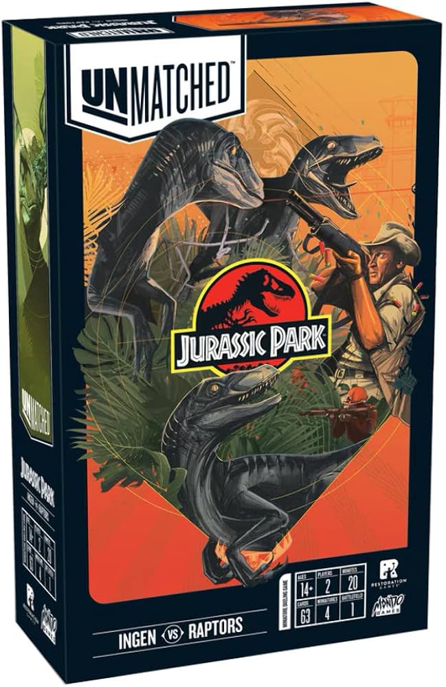 Unmatched: Jurassic Park Ingen Vs Raptors, 14+ years