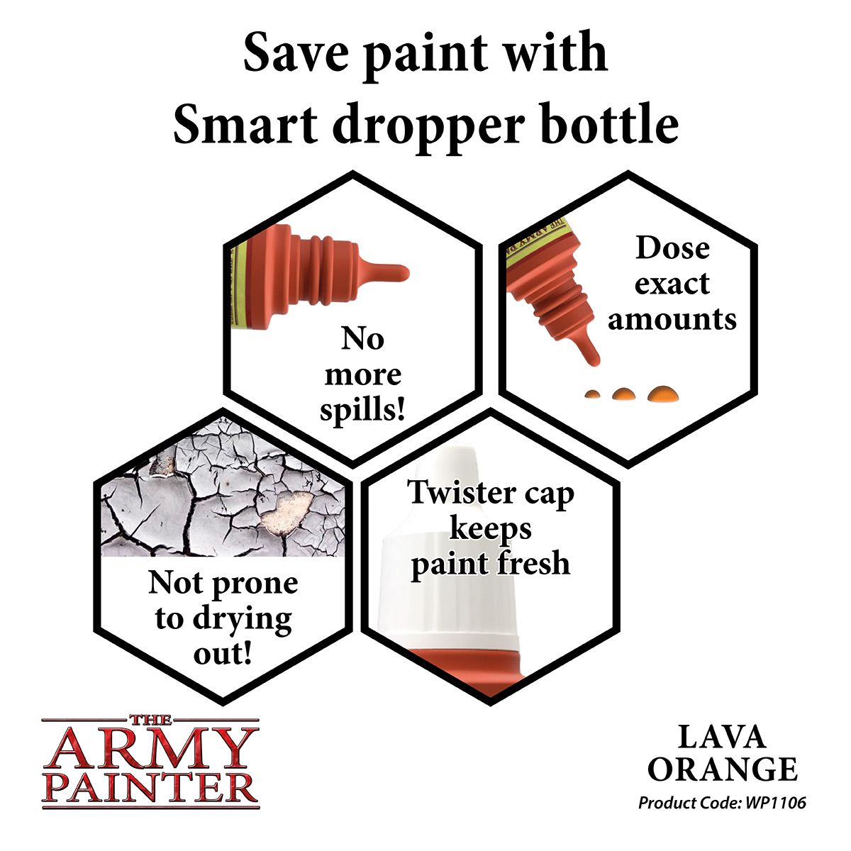 Warpaints Acrylic: Lava Orange - Army Painter
