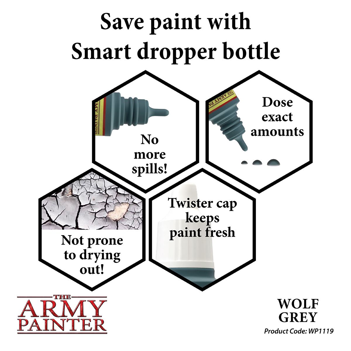Warpaints Acrylic: Wolf Grey - Army Painter
