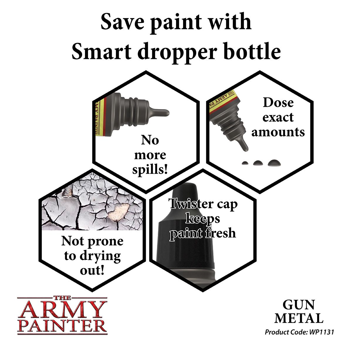 Warpaints Metallic: Gun Metal - Army Painter