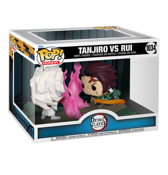 Funko Pop! Pop Moment: Demon Slayer Tanjiro Vs. Rui Vinyl Figure - 10 CM, 1034