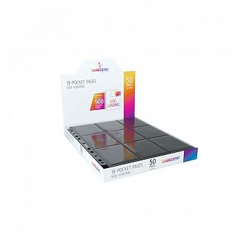 Gamegenic - 18-Pocket Pages Sideloading - Display (50) Black