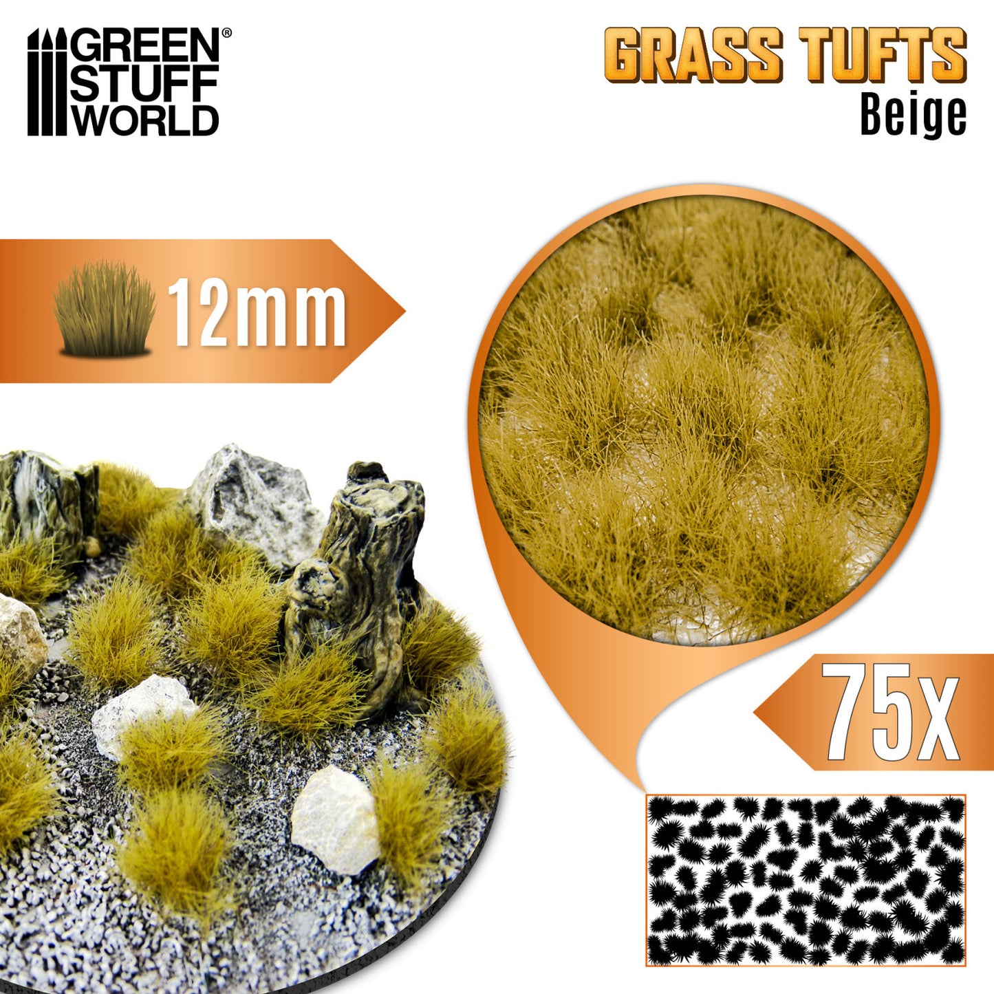 Grass tuft 12mm