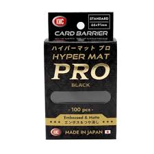 KMC Standard Sleeves - Hyper MAT PRO Black (100 Sleeves)