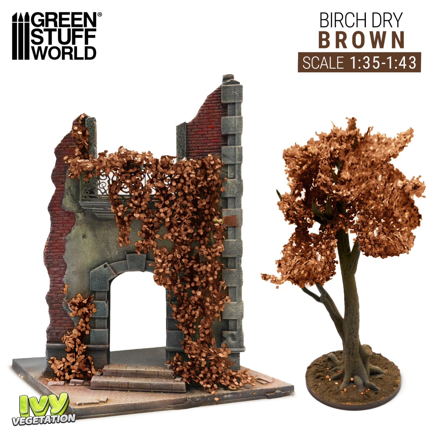 Ivy Foliage - Brown Birch