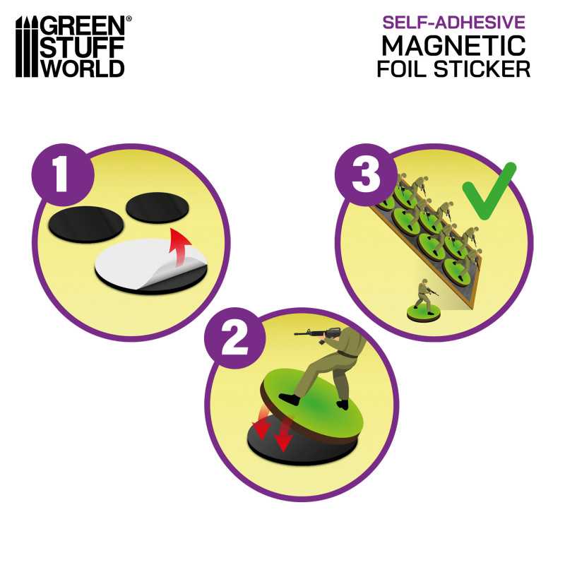 Magnetic Sheet COMBO - Self Adhesive - Green Stuff World