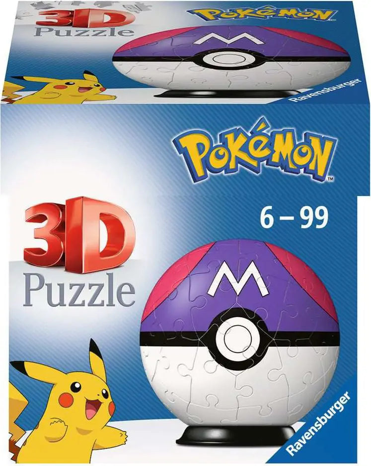 Ravensburger Pokemon Master Ball - 3D Jigsaw Puzzle (55 Pcs.) 6+ Years