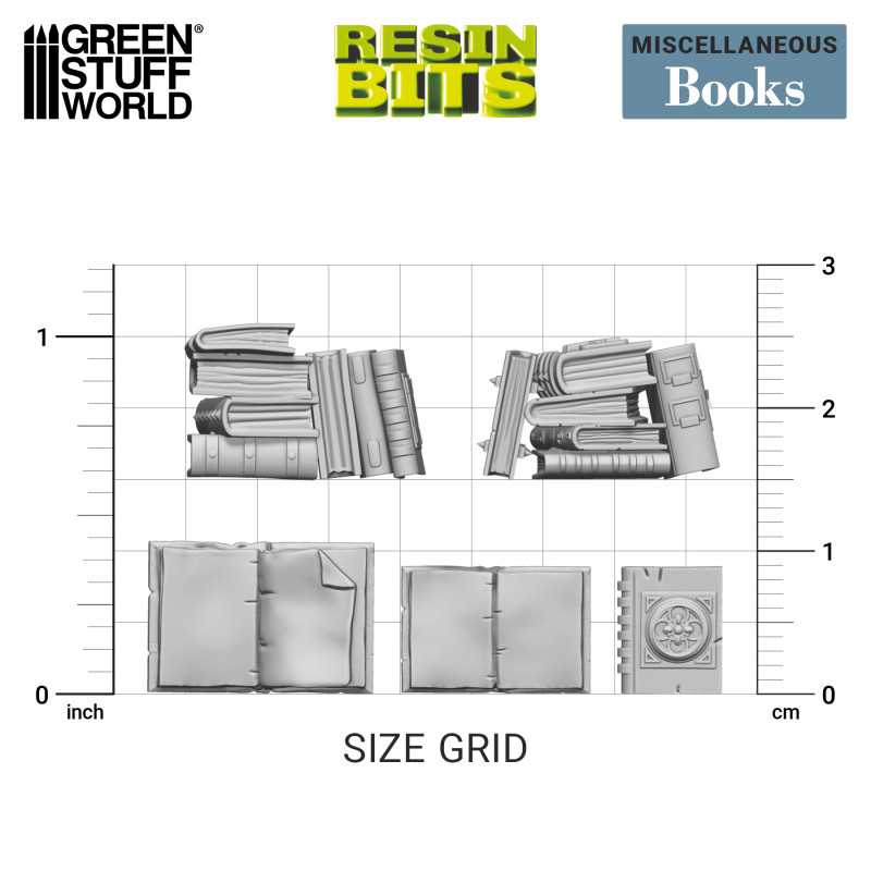 Resin Books- 3D printed set - Green Stuff World