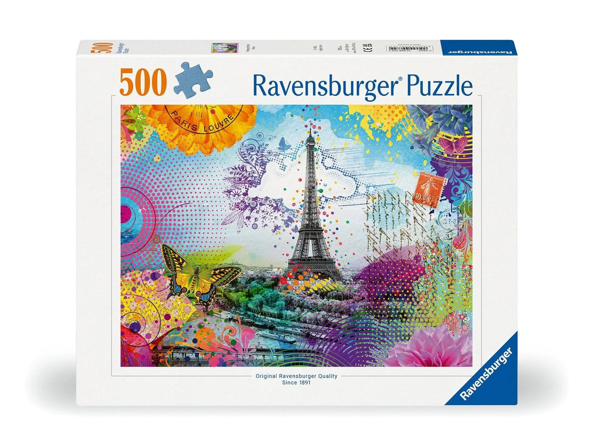 postcard from paris 500p ravensburger - Klassiske puslespil