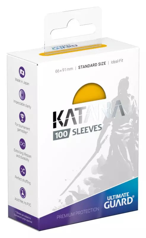 Katana - Ultimate guard - Sleeves Standard Size (100) - Yellow