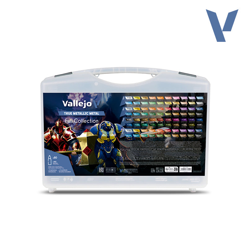 Vallejo Case - True Metallic Metal Full Collection