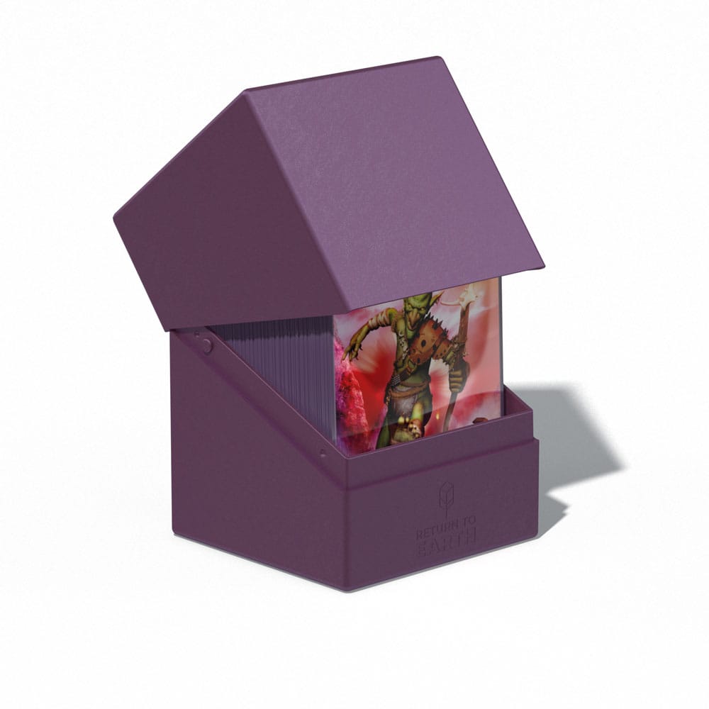 Return To Earth Boulder Deck Case 100+ Standard Size Purple - Ultimate Guard