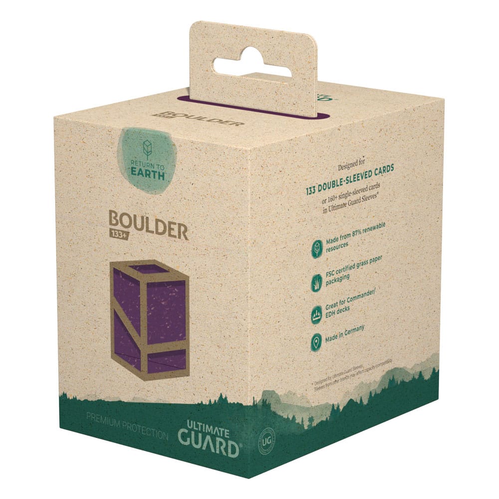Return To Earth Boulder Deck Case 133+ Standard Size Ultimate Guard - Purple