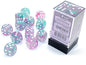 Chessex Nebula - Wisteria/White 16mm d6 Dice Block (12 dice)