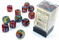 Chessex Nebula - Primary/Blue 16mm d6 Dice Block (12 dice)