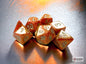 Chessex mini-hedral - Glitter: Gold w/Silver
