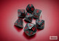 Chessex Mini-Hedral - Velvet w/red