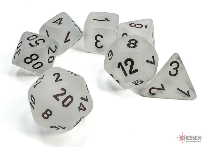 Chessex Frosted Polyhedral 7-die Set - More Variants