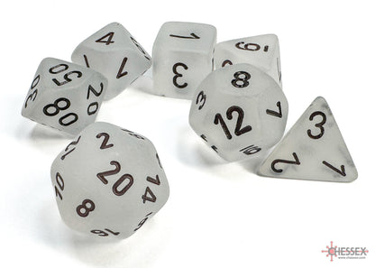 Chessex Frosted Polyhedral 7-die Set - More Variants