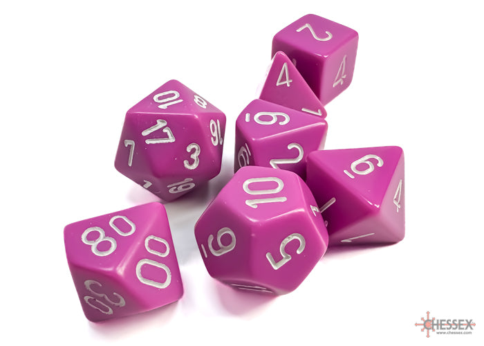 Chessex Opaque Polyhedral 7-die Set - More Variants