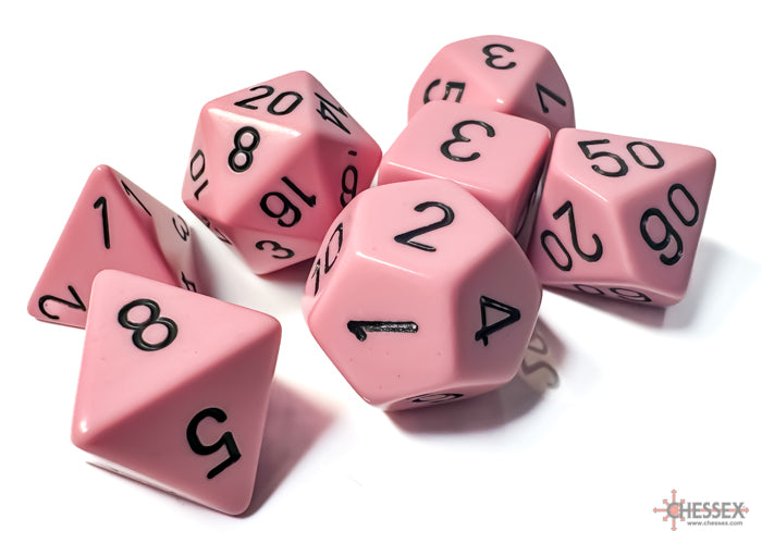 Chessex Opaque Polyhedral 7-die Set - More Variants