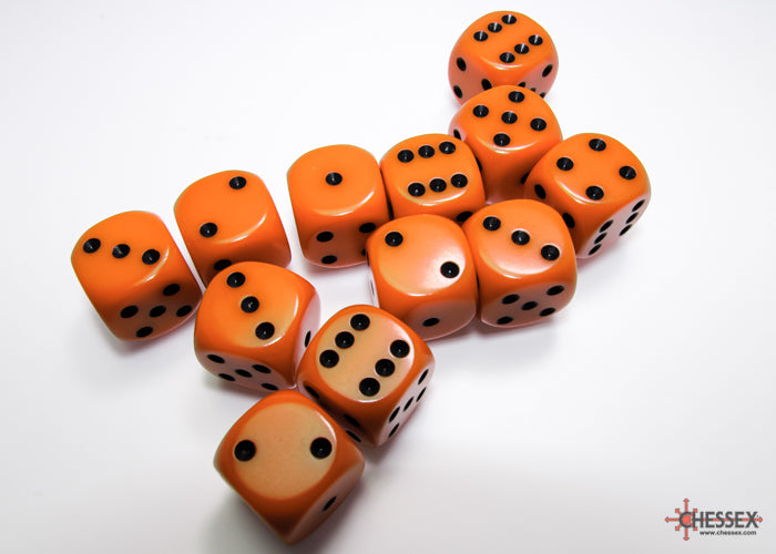 Chessex Opaque 16mm d6 Dice Block (12 dice)