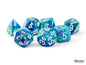 Chessex Festive - Waterlily/White Mega-hedral 7-die Set